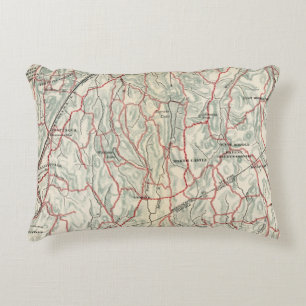 Bicycle Roads in New York and Conneticut Decorative Cushion