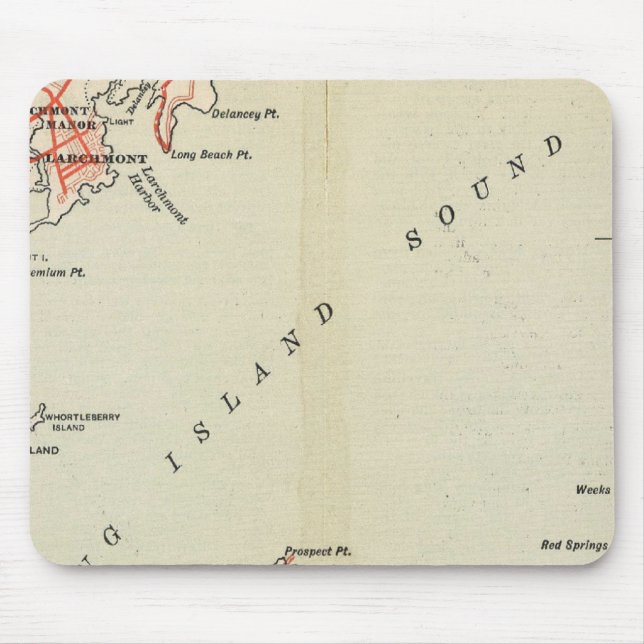 Bicycle Roads in New York and Conneticut Mouse Mat (Front)