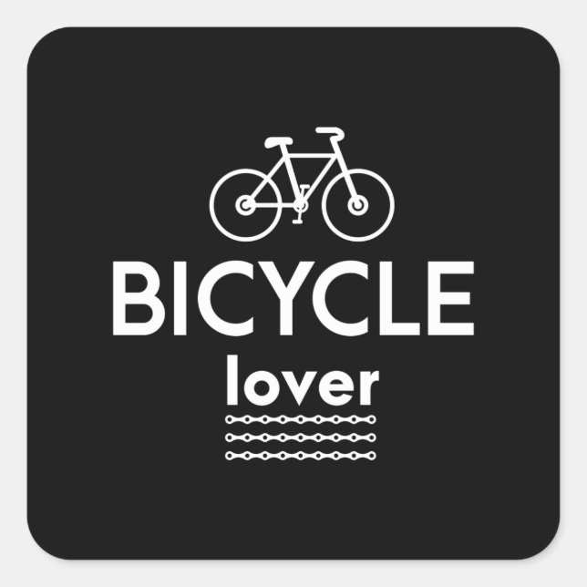 Bicycle Shirt for Biycle Lover Cyclogist MTB RIder Square Sticker (Front)
