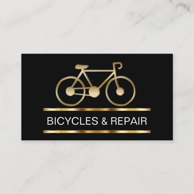 Bicycle Shop Business Cards (Front)