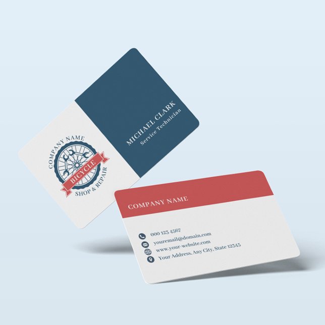 Bicycle Shop & Repair Logo Design Business Card (Creator Uploaded)