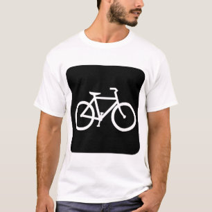 Bicycle Sign - Black T-Shirt