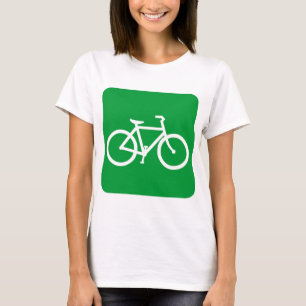 Bicycle Sign - Grass Green T-Shirt