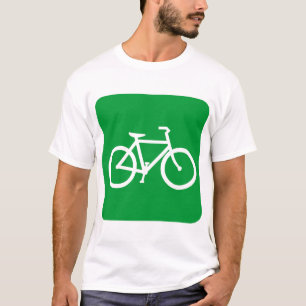 Bicycle Sign - Grass Green T-Shirt