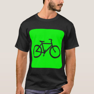 Bicycle Sign - Green T-Shirt