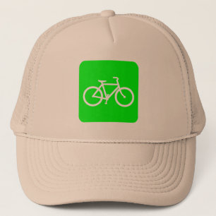 Bicycle Sign - Green Trucker Hat