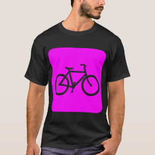 Bicycle Sign - Magenta T-Shirt