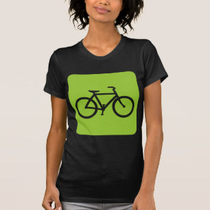 Bicycle Sign - Martian Green T-Shirt