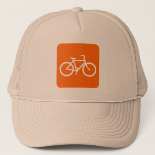Bicycle Sign - White Trucker Hat