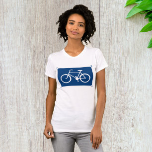 Bicycle Sign Womens T-Shirt