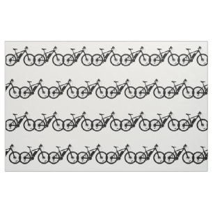 Bicycle Silhouette Fabric