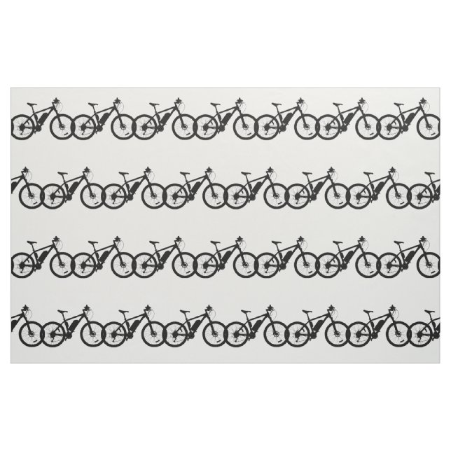 Bicycle Silhouette Fabric (Fat Quarter)
