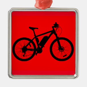 Bicycle Silhouette Metal Tree Decoration