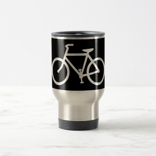 bicycle silhouette travel mug