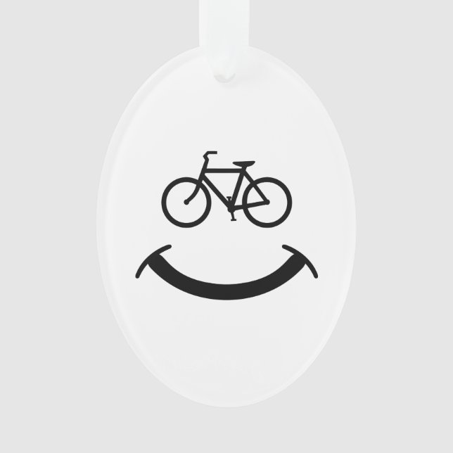 Bicycle Smile Ornament (Front)