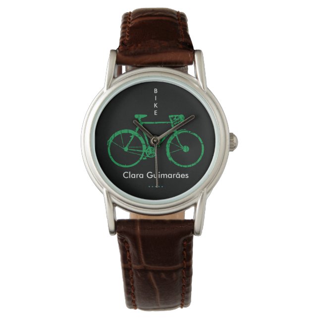Bicycle sports personalised with Name Watch (Front)