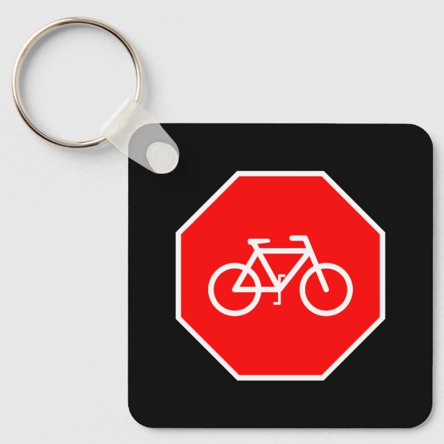 Bicycle Stop Key Ring (Front)