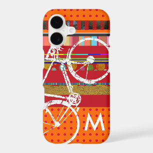 Bicycle, stripes and custom initial