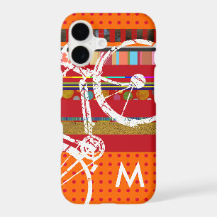 Bicycle, stripes and custom initial