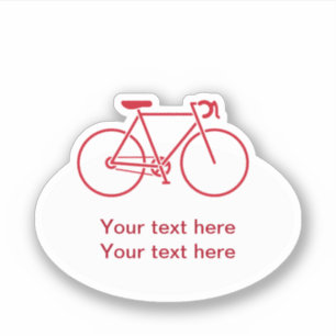 Bicycle Theme Message Cut Out