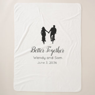 Bicycle Themed Better Together Gift Blanket