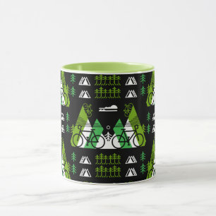 Bicycle-Themed Present Print Mug