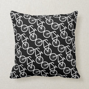 Bicycle throw pillow for bike riding lovers