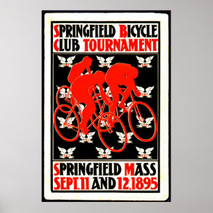 Bicycle Tournament Ad 1895 Poster