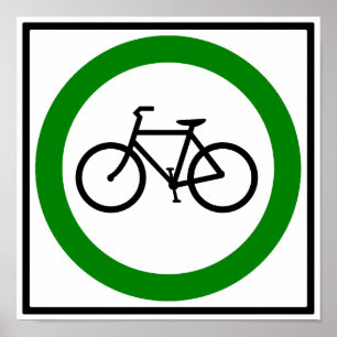Bicycle Traffic Highway Sign
