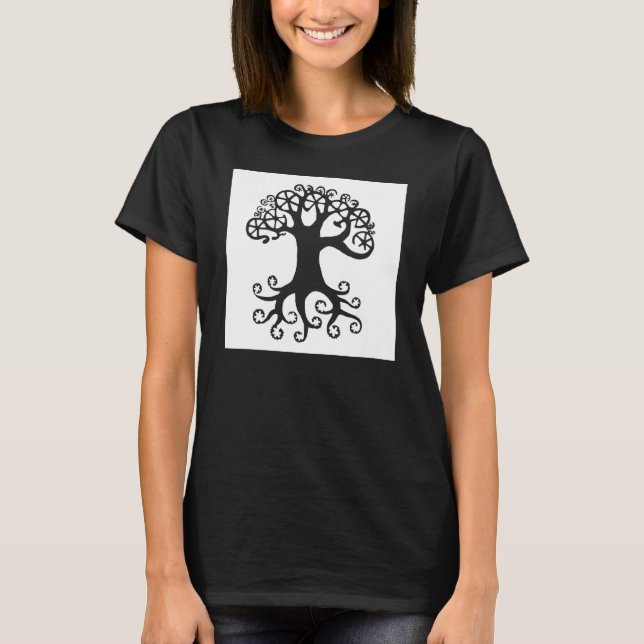 Bicycle Tree sustainable t- T-Shirt (Front)