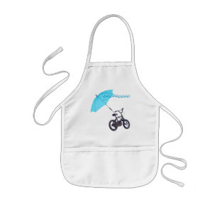 bicycle + umbrella kids apron