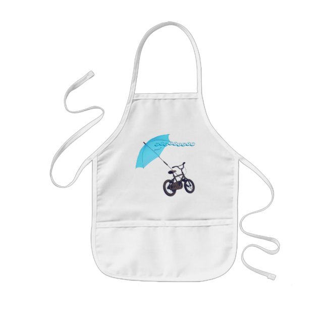 bicycle + umbrella kids apron (Front)