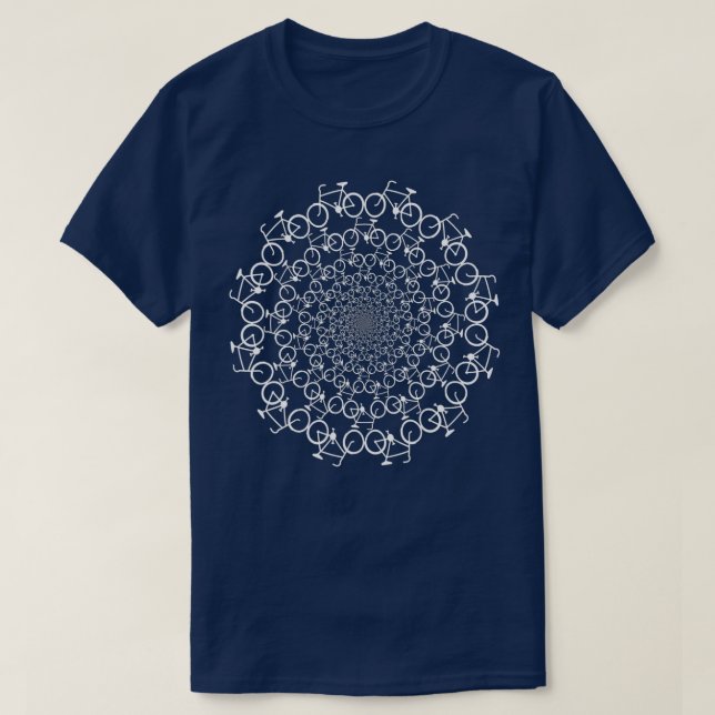 Bicycle Vortex  Cycling Cycle Biking Bike  T-Shirt (Design Front)