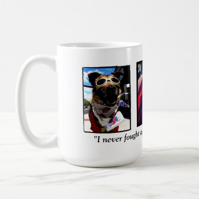 Bicycle warrior mug 15 oz. (Left)