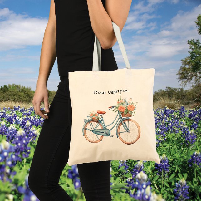 Bicycle Watercolor  Tote Bag (Creator Uploaded)