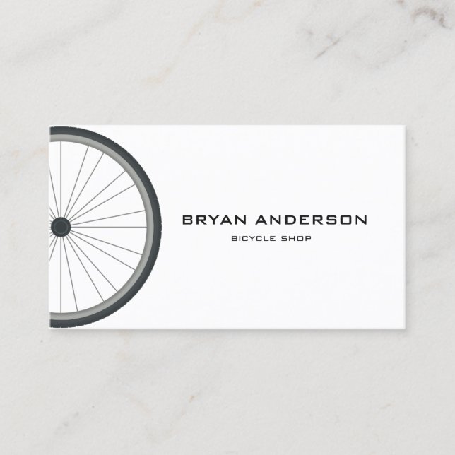 Bicycle Wheel Business Card (Front)