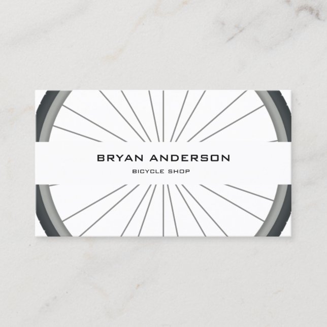 Bicycle Wheel Business Card (Front)
