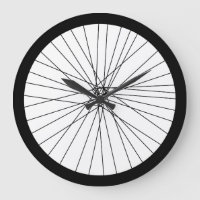 Bicycle Wheel clock (2D printed graphic)
