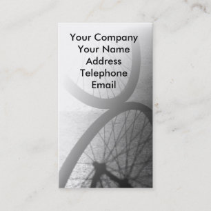 Bicycle Wheel Reflection Business Card