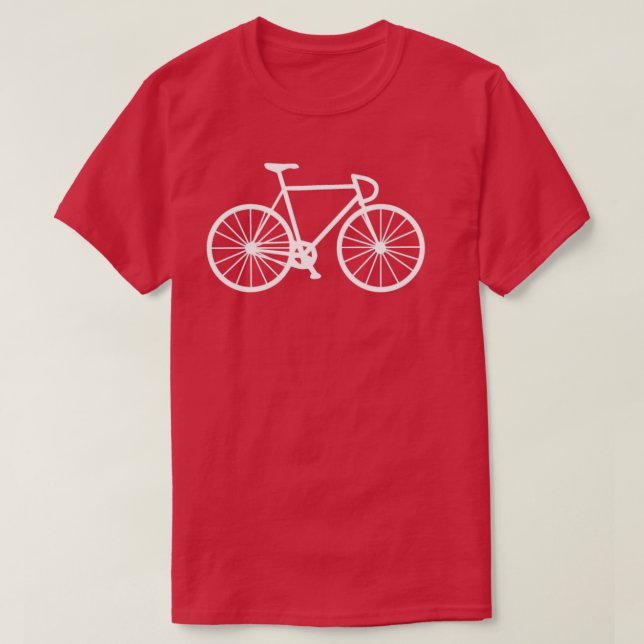 bicycle  white  T-Shirt (Design Front)