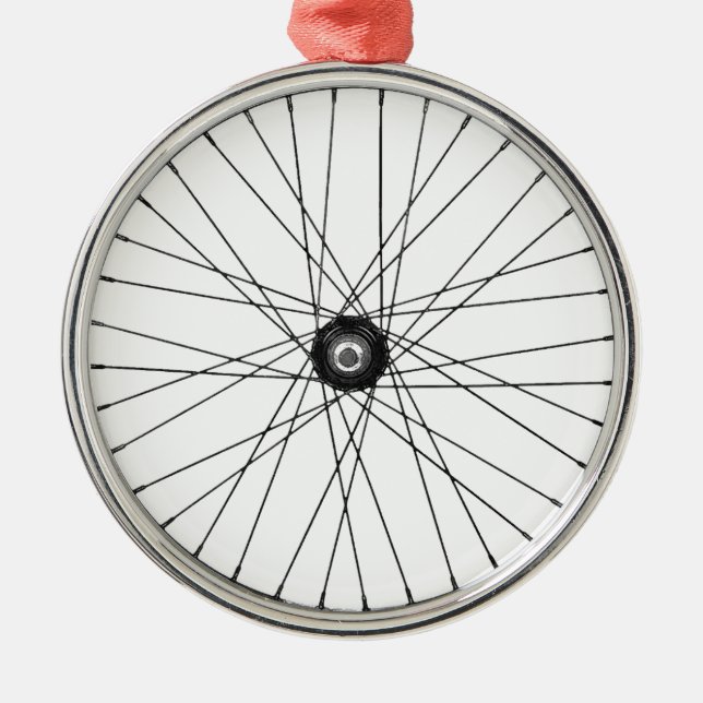 bicycle wire wheel metal tree decoration (Front)