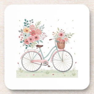 Bicycle With Flowers Coaster