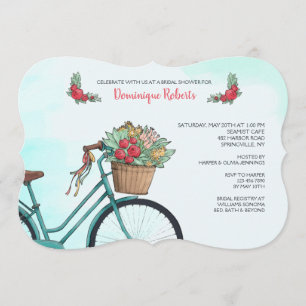 Bicycle With Flowers Invitation