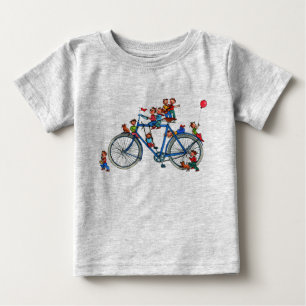 Bicycle with Kids Baby Shirt