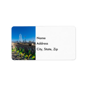 Bicycles And Dallas Address Label