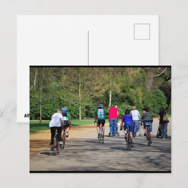 Bicycles and Pushchairs Postcard (Front/Back)