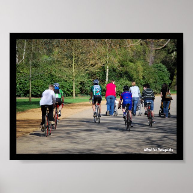 Bicycles and Pushchairs Poster (Front)
