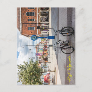 Bicycles and the Millenium Clock, High Wycombe Postcard