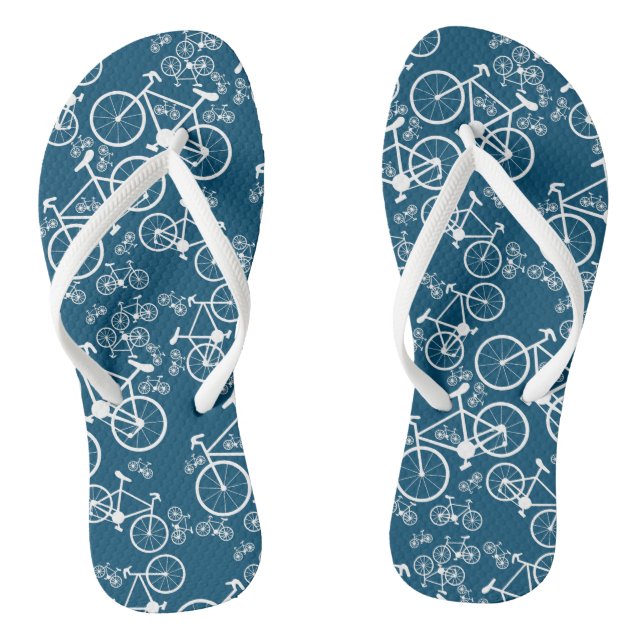 Bicycles Big and Small Flip Flops (Footbed)
