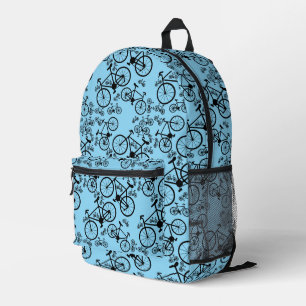 Bicycles Big and Small Printed Backpack